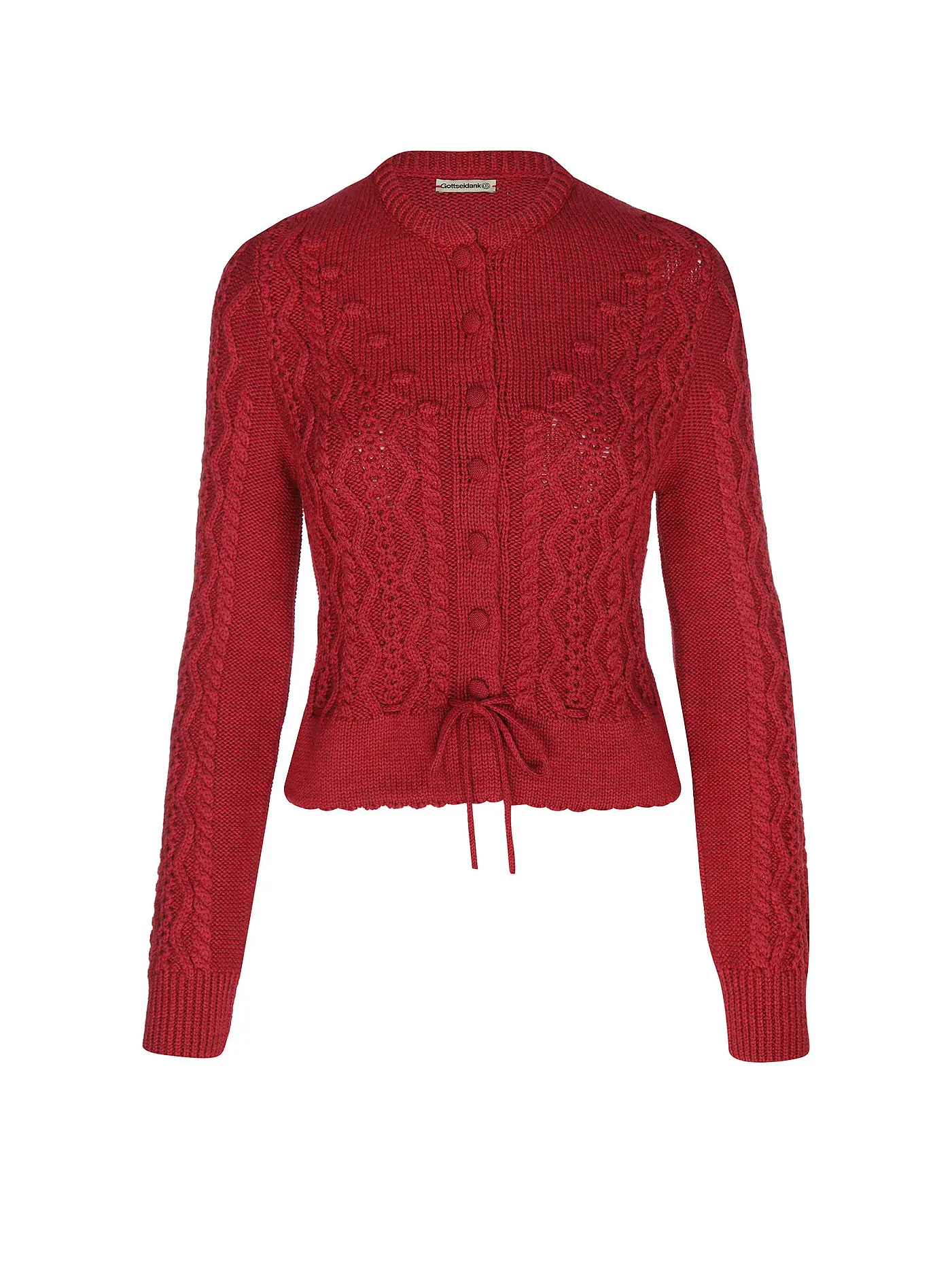 GOTTSEIDANK | Trachten Strickjacke LENE | rot